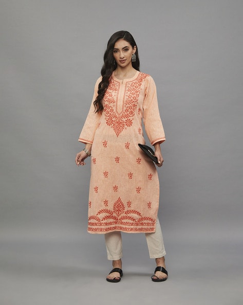 Buy SATTVA Khadi Cotton Kurti Online In India At Discounted Prices