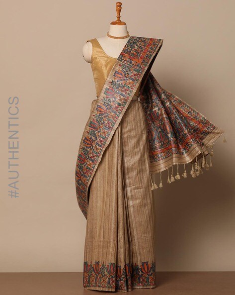 Buy Hand Painted Sarees Online in India at Best Price - Aachho