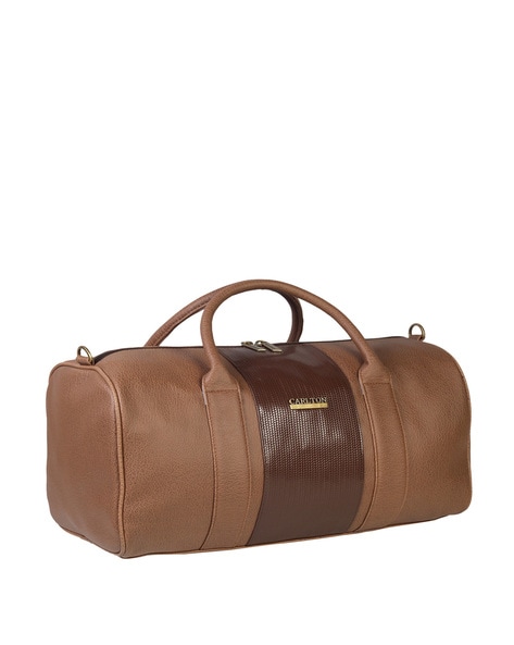 Carlton leather best sale duffle bag