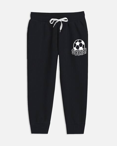 graphic sweatpants joggers with writing on them