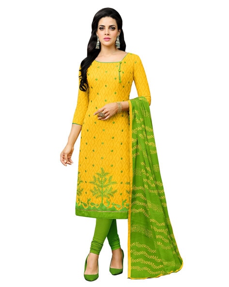Party wear Slub Cotton Printed Dress Material at Rs.401/Piece in mumbai  offer by Prince Collection