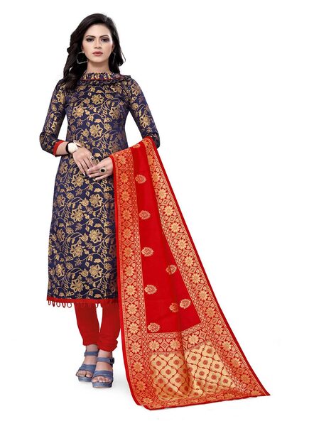 Buy Red Dress Material for Women by Saree mall Online Ajio