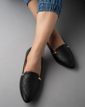 Men Stylish Figured Leather Slip-on Casual Shoes