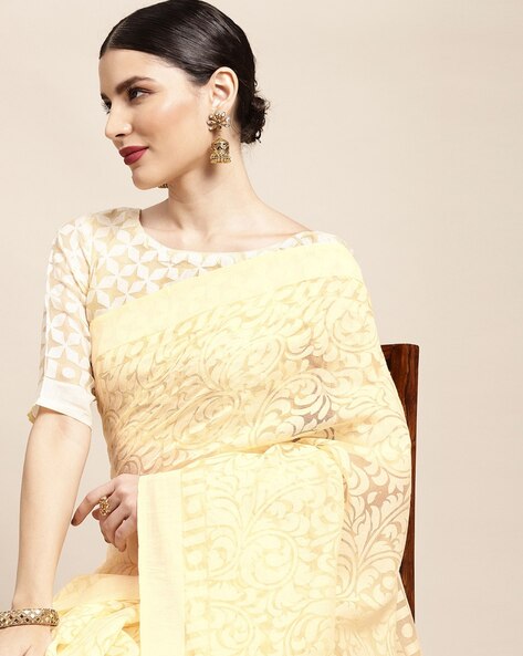 White - Chiffon - Sarees Collection with Latest and Trendy Designs at Utsav  Fashions