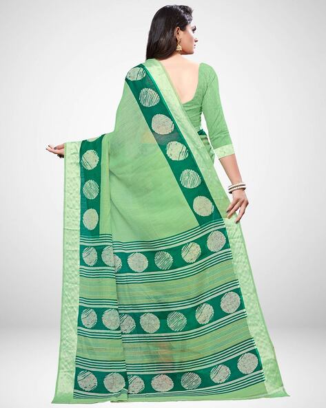 Buy WOMANS PRINTED SATIN PATTA SAREE WITH BLOUSE PIECE Online In India At  Discounted Prices