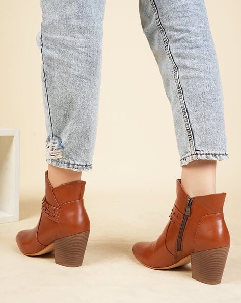 Buy Tan Boots for Women by Steppings Online Ajio