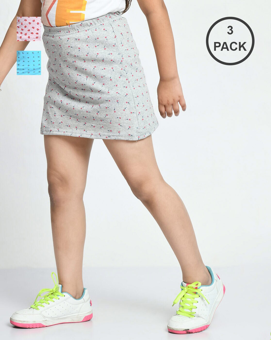 Buy Multicoloured Skirts for Girls by INDIWEAVES Online