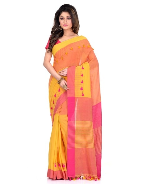 Handloom Khadi Cotton Saree, Pattern : Plain, Occasion : Casual Wear at Rs  900 / Piece in Nadia