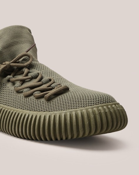 Olive green cheap high top adidas