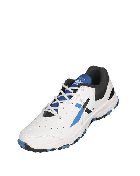 VECTOR X Logo Print Round-Toe Cricket Shoes with Lace-Fastening