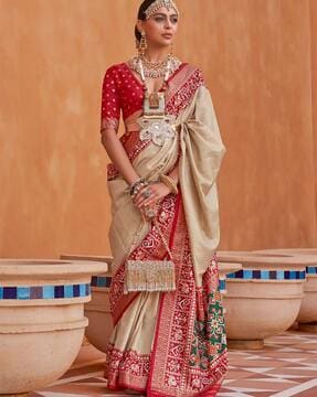 pastel-south-indian-wedding-silk-saree | WedAbout