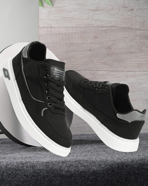 Ajio deals black sneakers