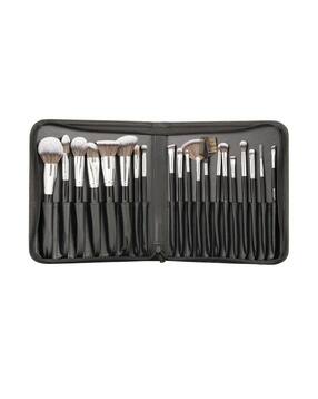 Professional Makeup Brush Set - Black Silver