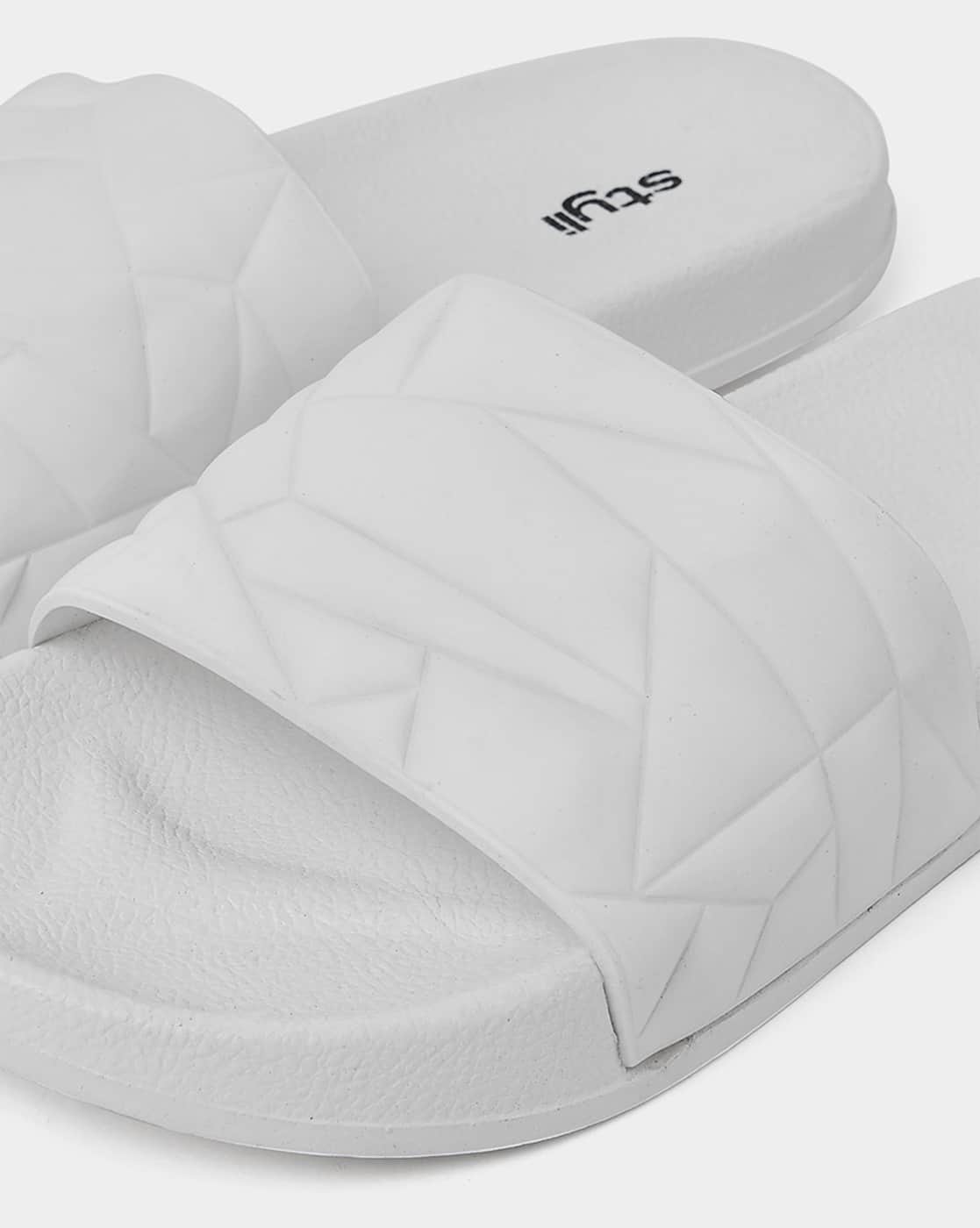 Buy White Flip Flop Slippers for Men by Styli Online