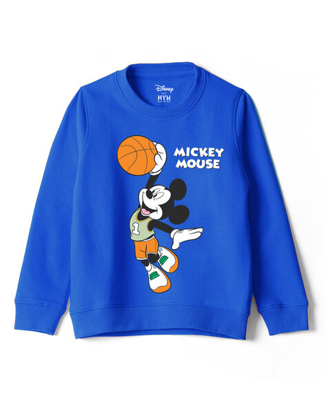 Blue mickey shop mouse sweatshirt