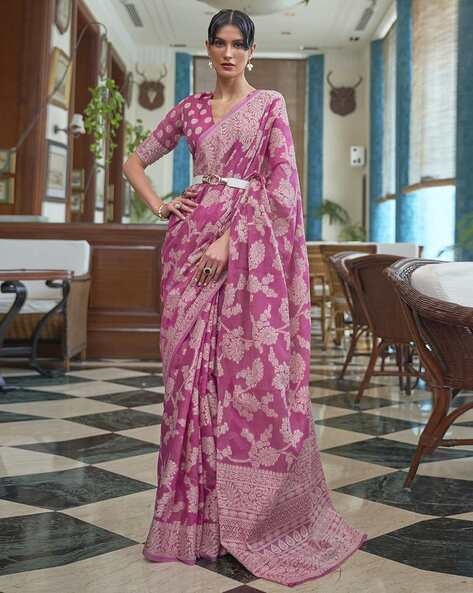 Buy Tissue Sarees Online in India | Loomfolks