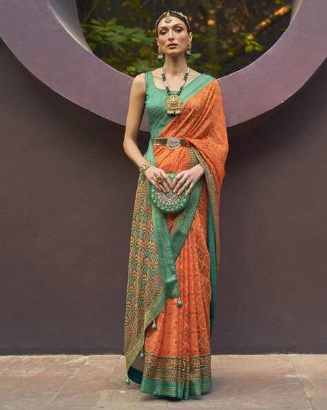 Double Ikat Patola by Rajenra | Saree, Bandhani saree, Fashion