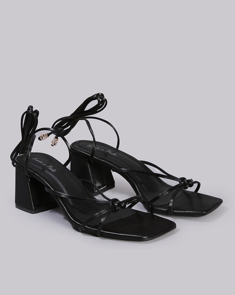 IDIFU Women's Block Low Chunky Heel Strappy Sandals Open Toe Ankle Strap  Dress Wedding Evening Shoe for Women Bridal (Black Nubuck, 9 M US) - Yahoo  Shopping