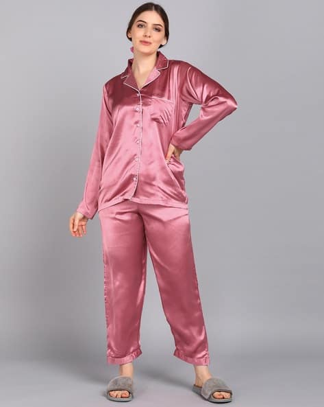 Pink Silk Pjs With Initials Liberty Of London Children's Initial