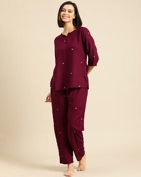 Buy Fflirtygo Solid Capri for Women.Night Pyjamas for Women.Night