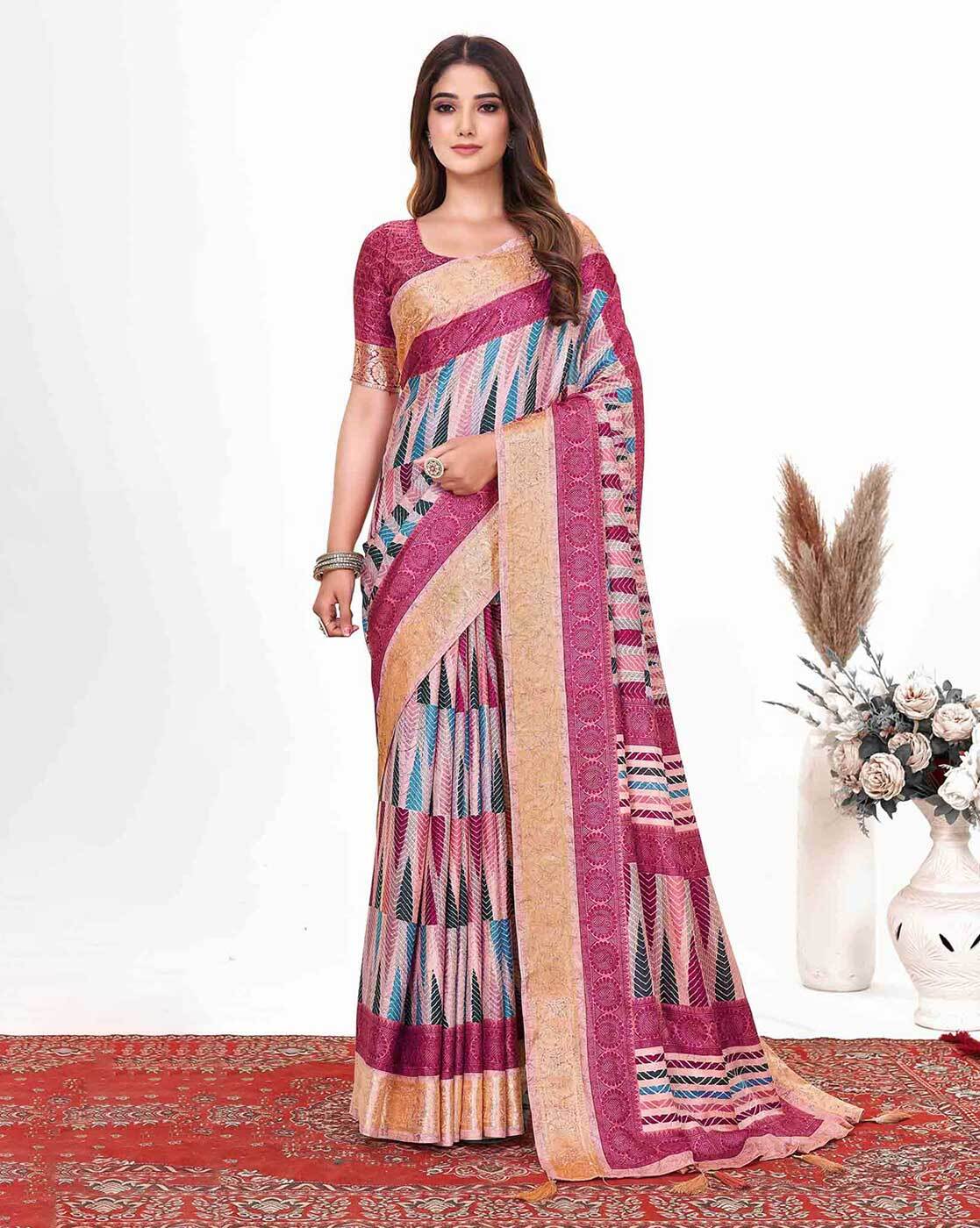 Buy Mauve Sarees for Women by Ri-wah Online