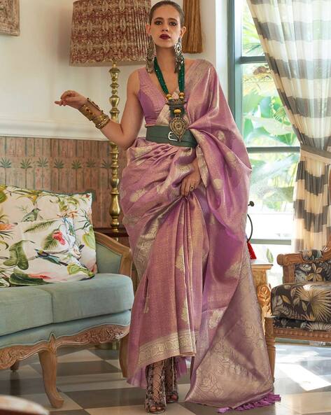 Buy Mauve Sarees for Women by Ri-wah Online