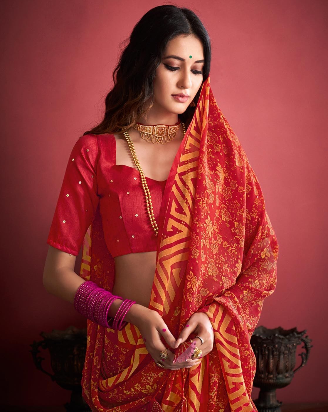 Buy Red Color Woven Banarasi Silk Saree With Free Size Blouse,handmade Silk  Saree for Women's Beautiful Designer Saree Wedding Saree Online in India -  Etsy | Fashionable saree blouse designs, Red saree