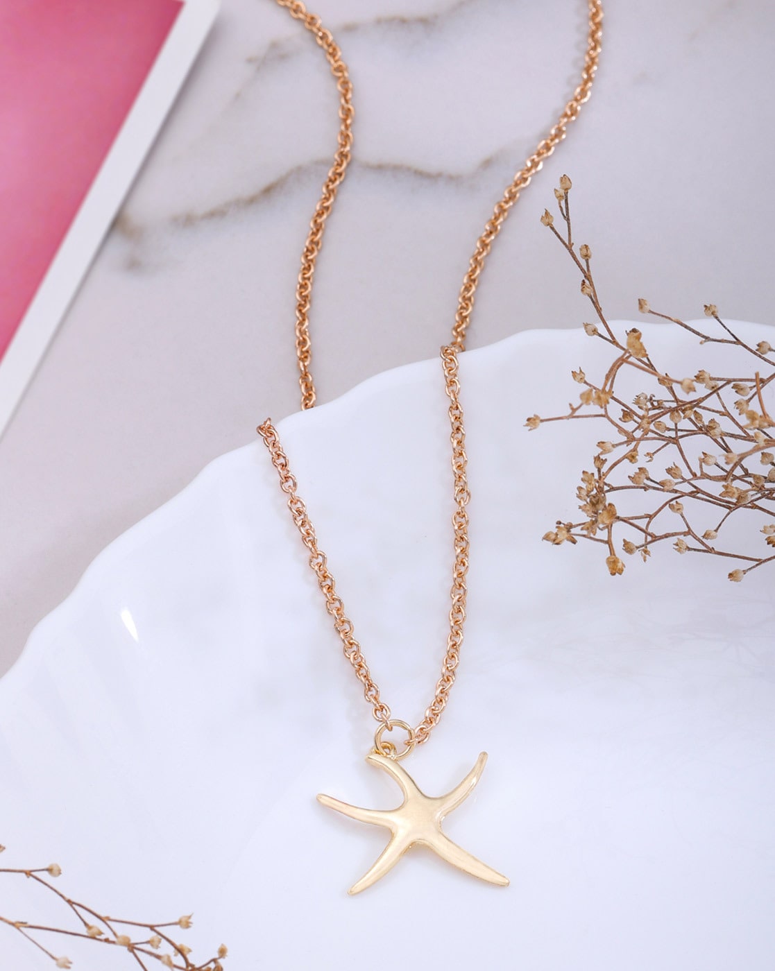 14K White Gold diamond Starfish Necklace 1/4 ct diamonds 17050 | Silver  City Sarasota.
