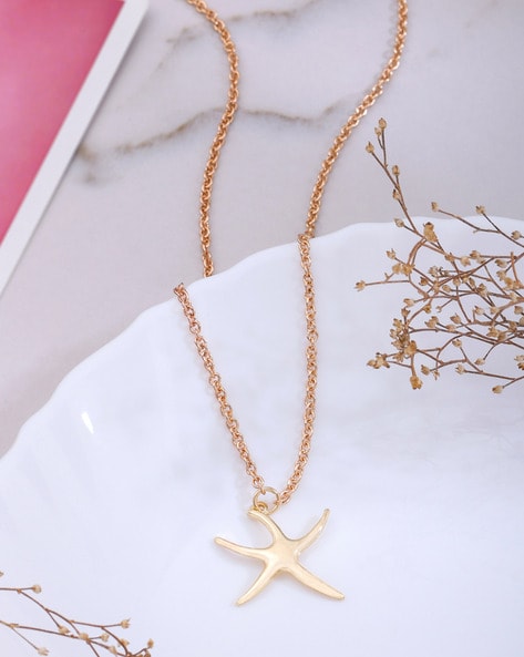 Henry Designs 18K White Gold Diamond Starfish Pendant - JewelsbyTashne