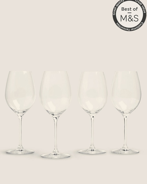 Set of 4 Maxim White Wine Glasses, M&S Collection