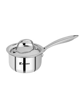 bergner Argent Triply Stainless Steel Saucepan with Stainless Steel Lid, 12 cm, 0.8 Litres, Induction Base-picture-37