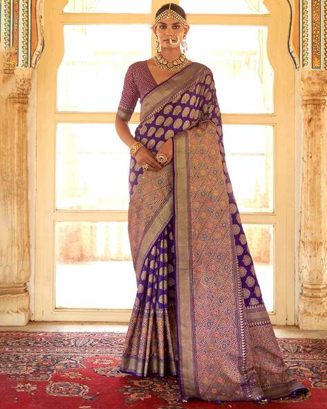 Buy Aqua Sarees for Women by Zinzraa Online | Ajio.com