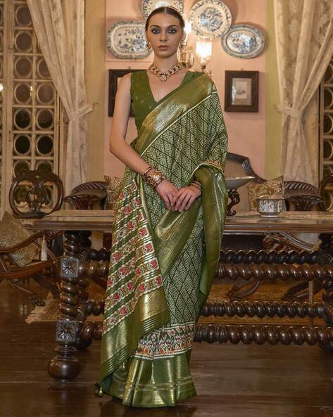 Afternoon Function Pochampally Silk Sari | Marriage Shaadi Party Wear