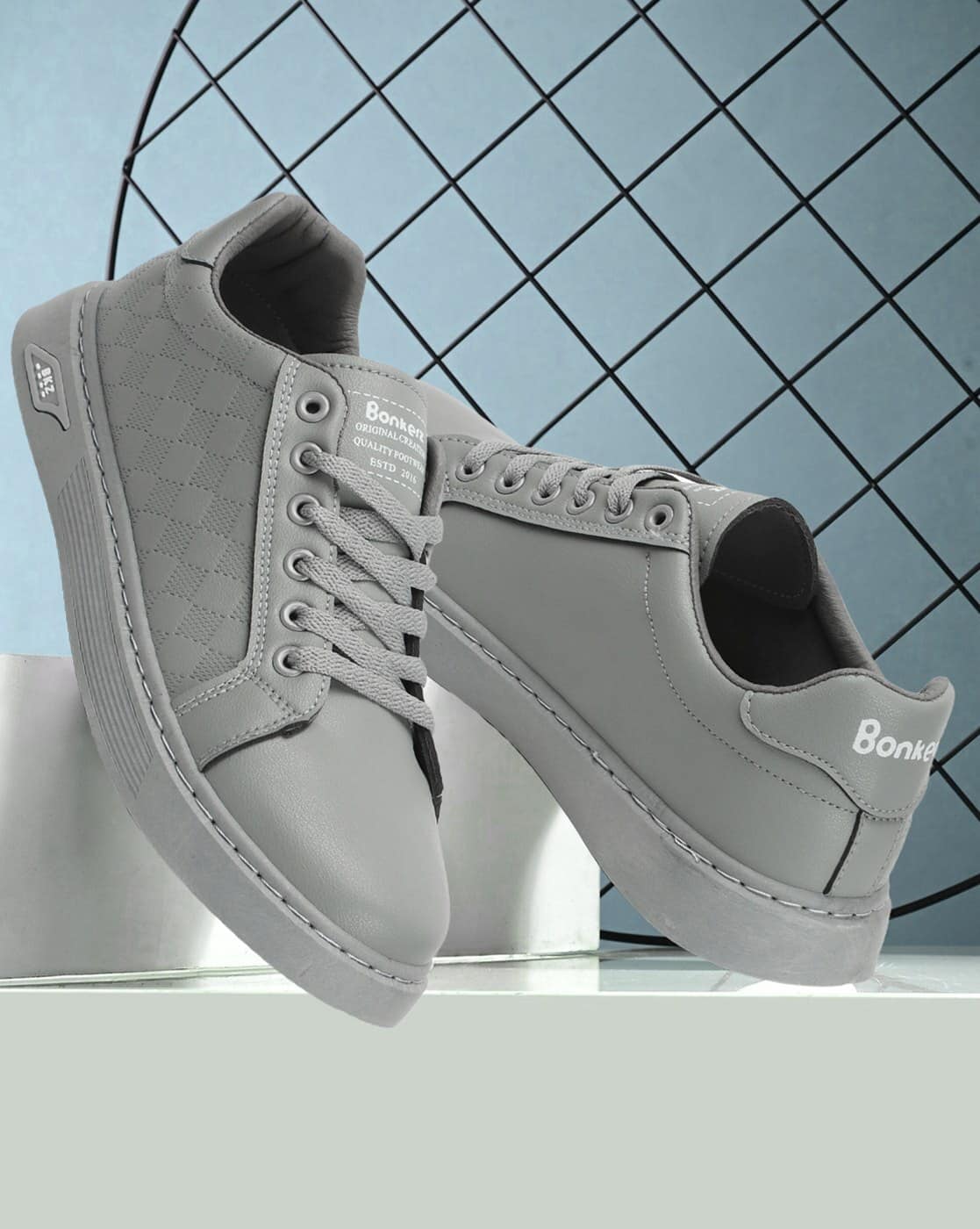 Grey Sneakers Bonker Shoes Bonkers Shoes Brand Shop
