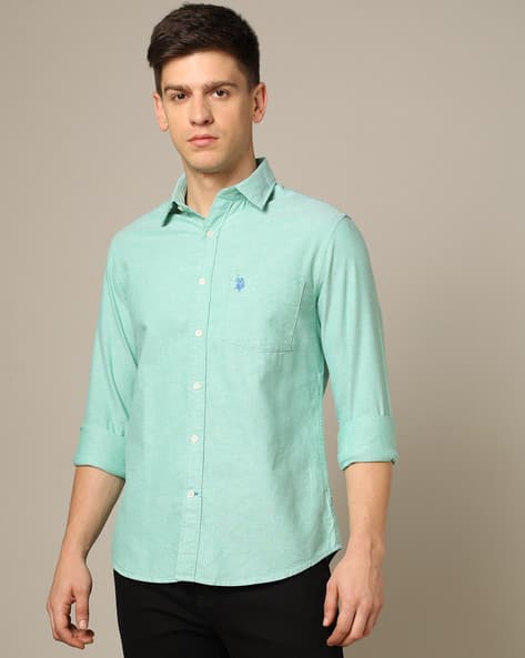 Tailored Fit Shirt with Patch Pocket