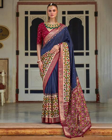 Buy Pink Sarees for Women by Southsilk Online | Ajio.com