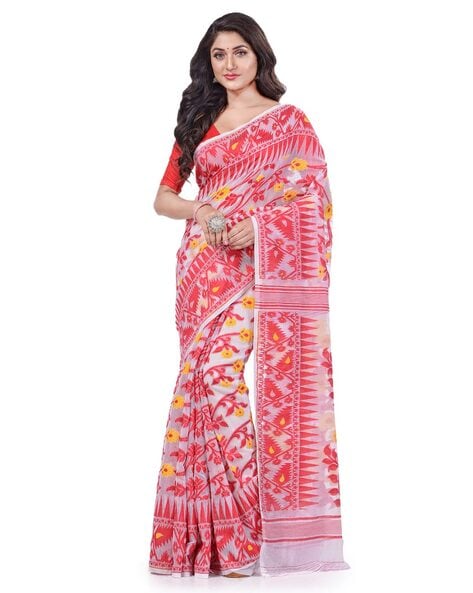 Designer Jamdani Sarees at Discounted Rates in India – Dailybuyys