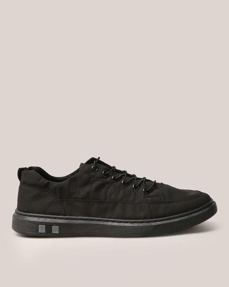 Men's Low Top Sneakers Shoes Black