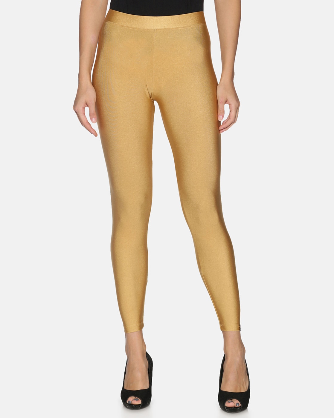 Experience more than 135 golden colour leggings super hot