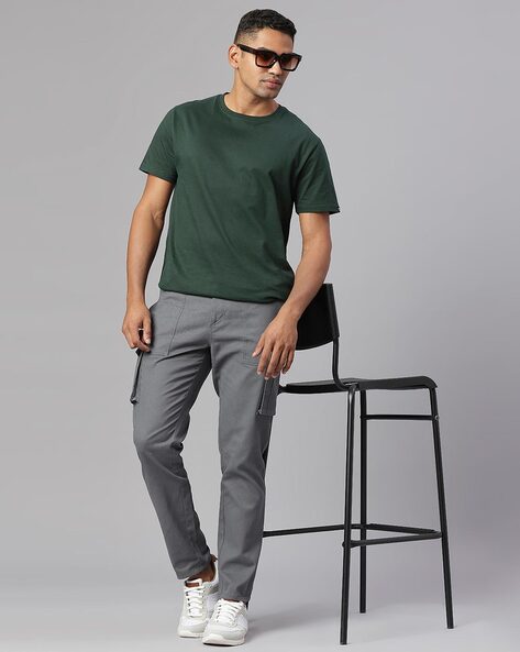 Buy Grey Trousers & Pants for Men by HUBBERHOLME Online | Ajio.com