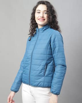 house of vedas Quilted Jacket with Zip-Front-picture-40
