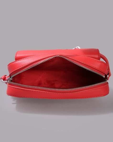 Calvin Klein Saffiano Leather Satchel Handbag Black for sale online | eBay