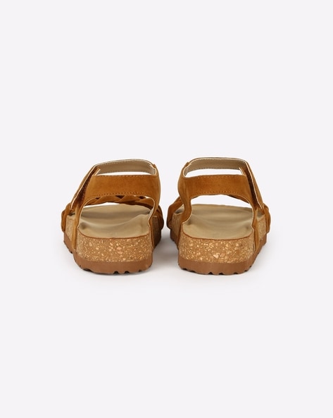 Buy Tan Sandals for Girls by Wotnot Online Ajio