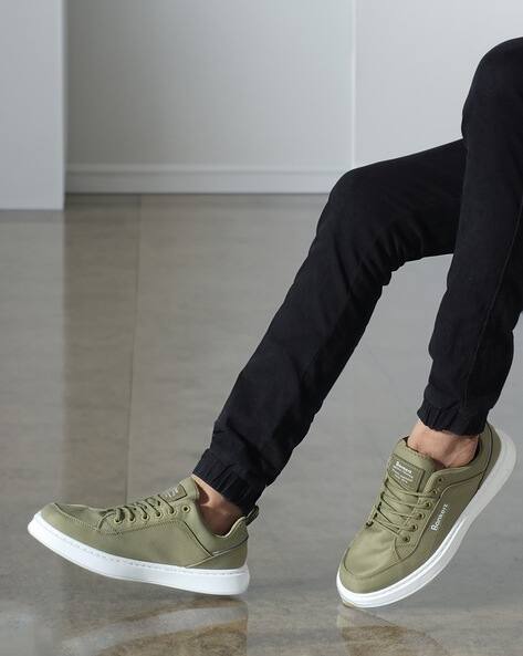 Buy Olive Green Sneakers for Men by BONKERZ Online