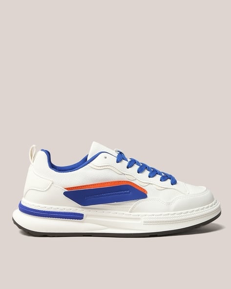 Men Paneled Lace-Up Shoes