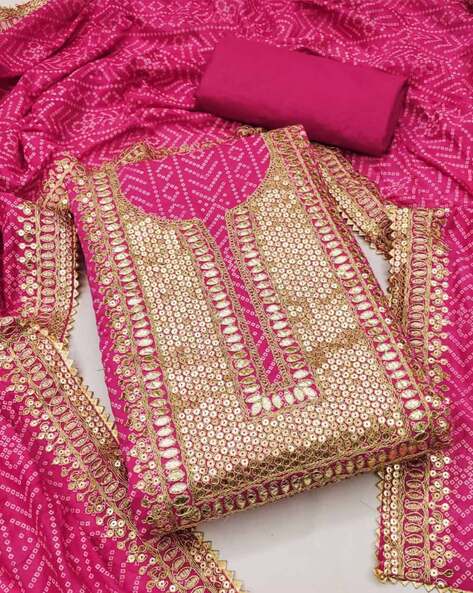 Buy Pink Dress Material for Women by GRIVA DESIGNER Online Ajio