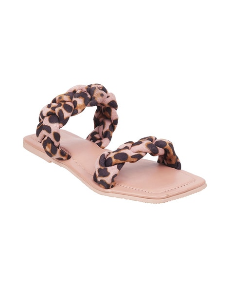 Patricia Green Women's Tucson Slide Flat Sandal in Leopard