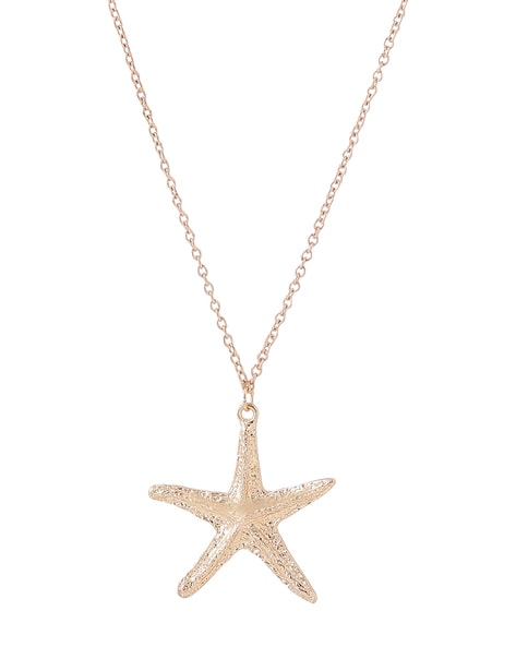Crystal Collection Starfish Pendant Necklace
