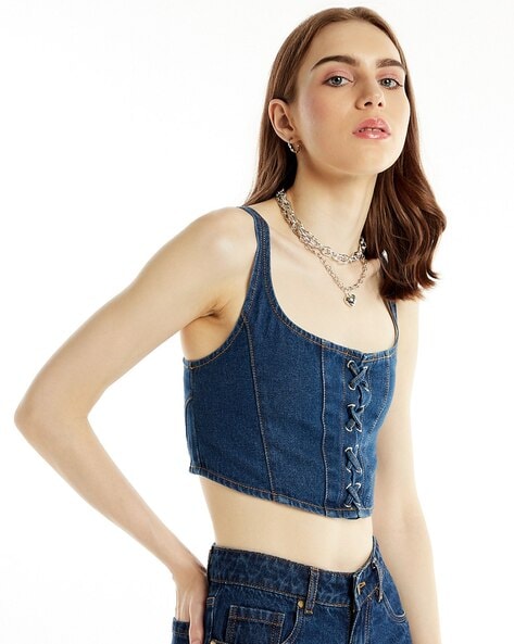 Buy Indigo Tops for Women by FOUNDRY Online