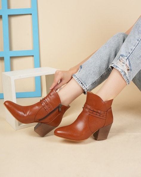 Light Brown Booties for Women - Up to 88% off | Lyst